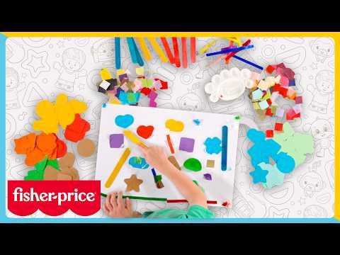 ¡Proyectos Interactivos de Collage Artístico! | Fisher-Price Mundo de los Sentidos