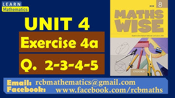 Exercise 4a | Word Problems | Maths Wise Book 8 | Q.2-3-4-5 | Ratio Proportion
