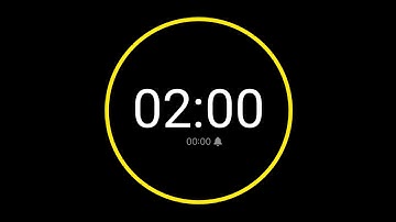 2 Minute Countdown Timer with Alarm / iPhone Timer Style