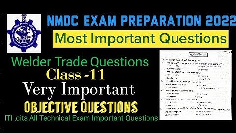 NMDC Welder Theory Question  🔥 | Welding Question In Hindi Very Important@ITIandcitsweldertrade