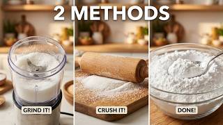 How to make icing sugar at home | 2 fast and easy methods