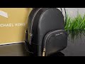 Распаковка рюкзака MICHAEL KORS Jaycee Extra-Small Pebbled Leather Convertible Backpack (black)