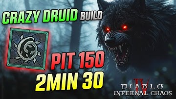 CRAZY Druid Build Pit 150 DONE - S10 Diablo 4