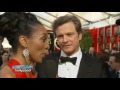 Colin Firth&amp;Geoffrey Rush Before Winning SAG Awards 2011