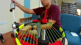 Racquet Stringing Time Lapse (Ep. 1) - Babolat Pure Aero