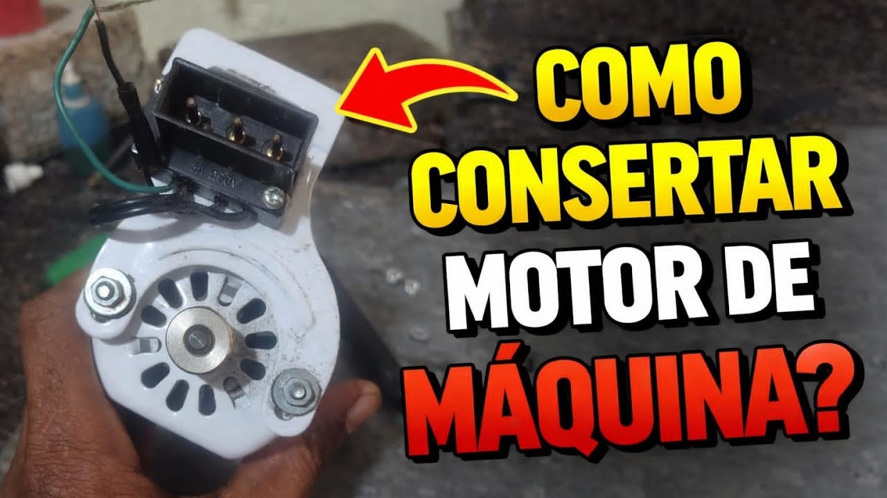 Como concertar motor de máquina travado 