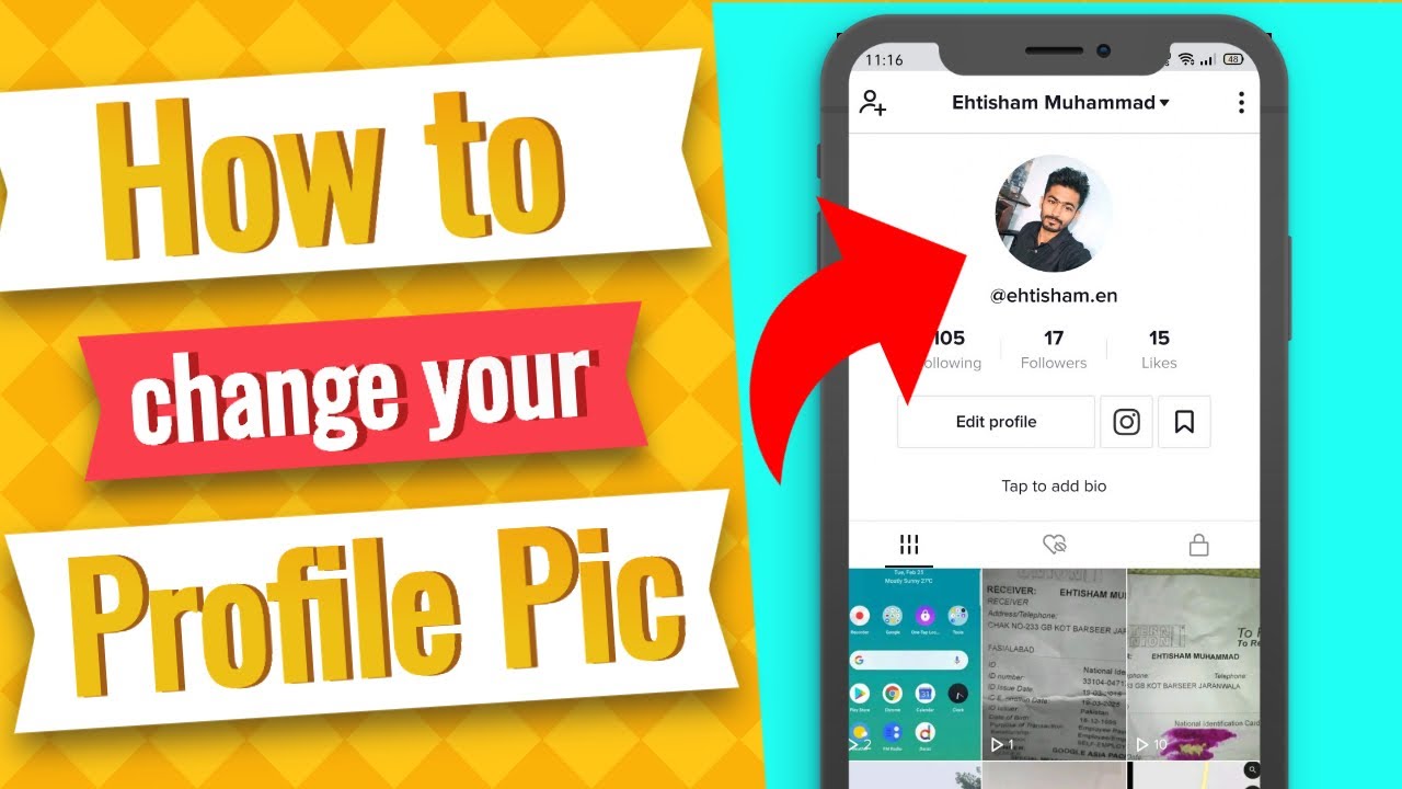 How to change your profile picture on tiktok? - YouTube