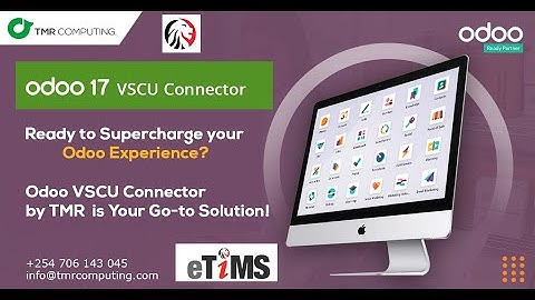 KRA, eTIMS and VSCU Integration with Odoo 17 ERP - TMR COMPUTING