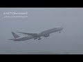 SINGAPORE AIRLINES 777-300ER FOGGY TAKE OFF 23R (MAN/EGCC)