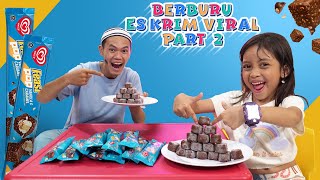 CHALLENGE BERBURU ES KRIM KOTAK VIRAL PART 2 😊 DRAMA PARODI LEIKA VS TOMPEL LOMBA BORONG ESKRIM 😱