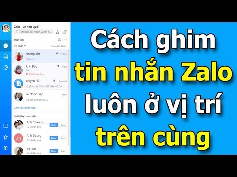 Video Hướng dẫn ghim tin nhắn Zalo luôn ở vị trí trên cùng - youtube