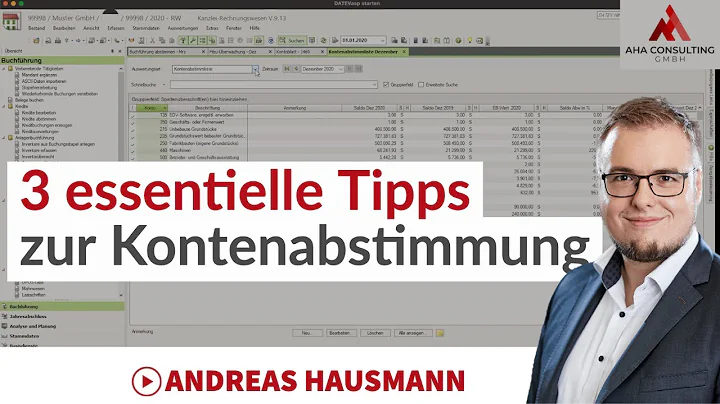 Reconcile accounts in DATEV Accounting