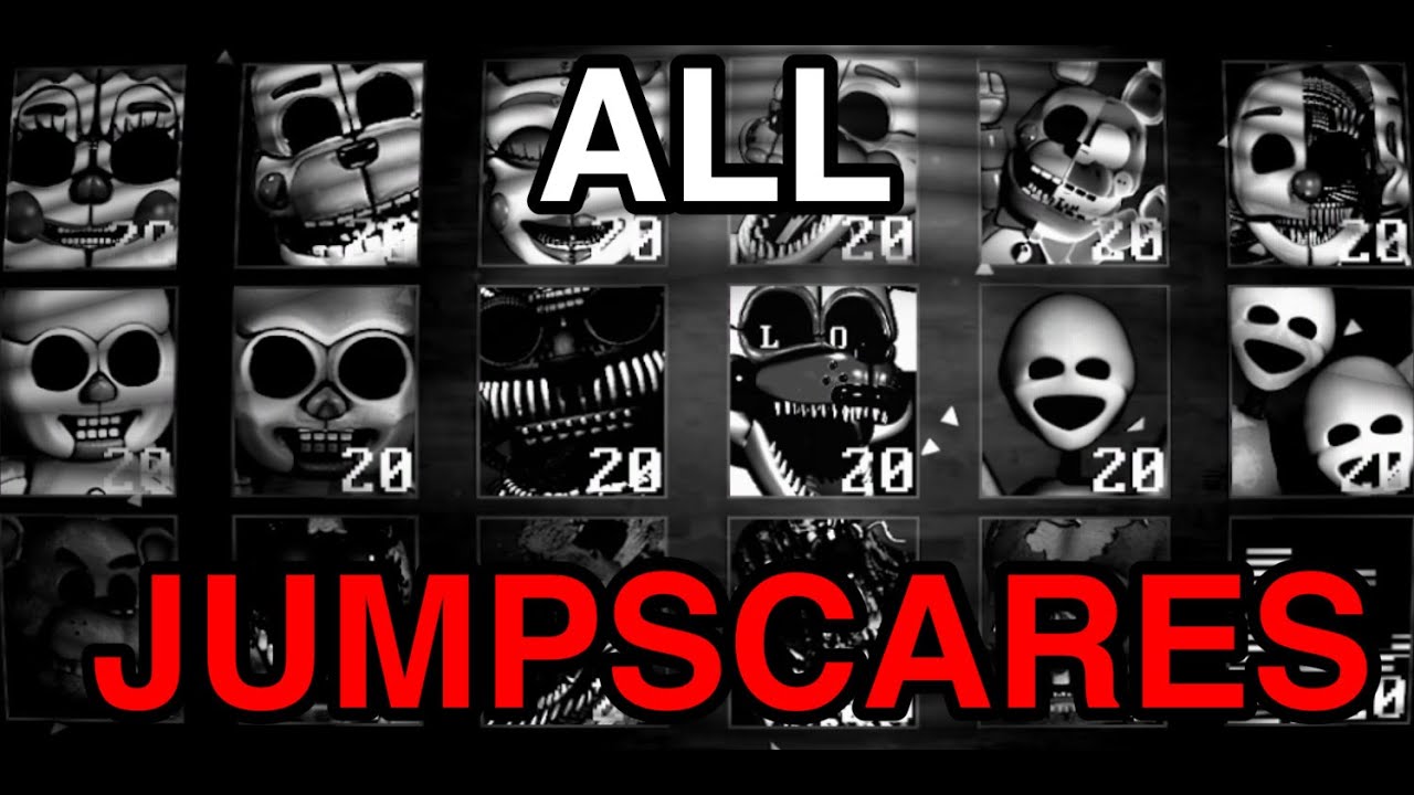 All Perfect Jumpscares | Sister Location Super Custom Night