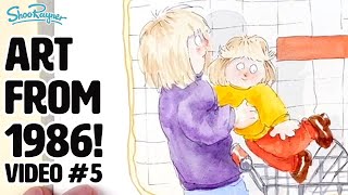 See original book art from 1986! - Lydia at the shops artwork - video #5 of 6 in series @shooraynerdrawing