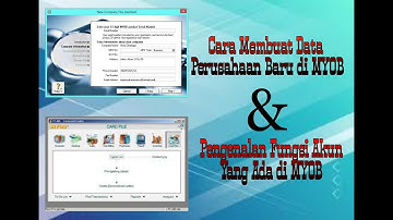 MYOB - Cara Membuat Data Perusahaan Baru di Myob Accounting