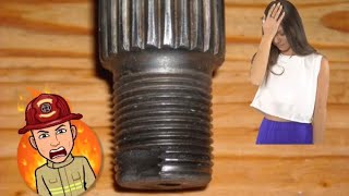 How to fix cv axle thread without tool/super easy/Fast/Cheap by Leo Mafraji Motors 26,557 views 3 years ago 2 minutes, 16 seconds