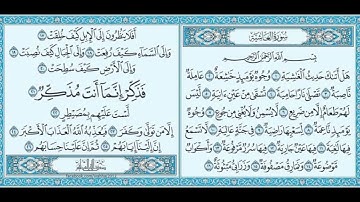 سورة الغاشية بصوت الشيخ(عبد الرحمن السديس)