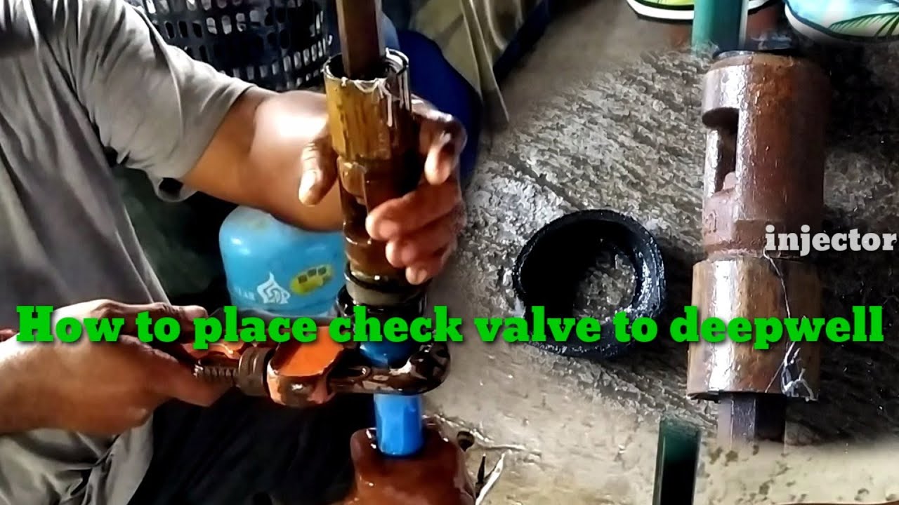 How to install check valve on deep well youtube