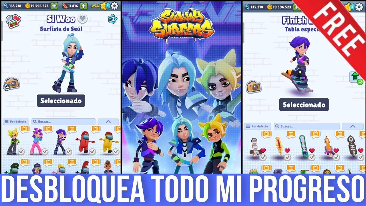 Todo Mi Progreso de Subway Surfers Seoul 2025 - Desbloquea Todos los Personajes + Coins FREE!!