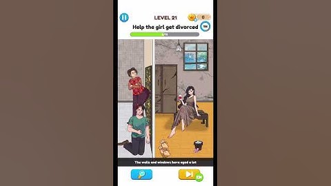 Annoying Puzzle Game - Level 21 - Help the girl get divorced.