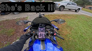 2018 Yamaha R1 Experience Riding To School On Nearly Flat Tire