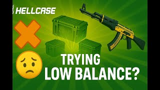 HELLCASE CASE BATTLE TRYING MIN BALANCE MAX WIN!?-HELLCASE PROMO CODE 2025
