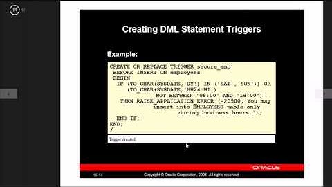 Praktikum 13 Create Trigger - Video Tutorial Basis Data Oracle