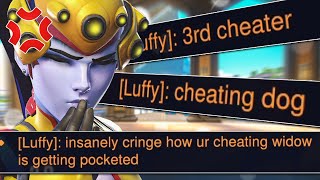I got called a CHEATER for existing as Widowmaker in Overwatch