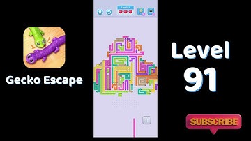 Gecko Escape Level 91 Walkthrough 🦎 | Puzzle Game Solutions & Tips | SolutionGuruji