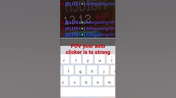 POV your auto clicker is to strong