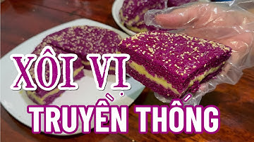 Xôi Vị Lá Cẩm | Cách Làm Xôi Vị Mềm Dẻo Thơm Béo, Hương Thơm Đặc Trưng Của Xôi Vị #KBC16