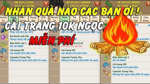 [NRO] Nhận Quà Cải Trang 10K Ngọc Và x5 Capsule Trung Thu Miễn Phí