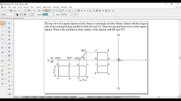 Hexagonal Lamina Projection Projection of a Hexagonal Lamina: Surface Inclined  PLANES Problem 11