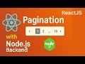 React JS Pagination using Node.js and Express API | Full Stack Tutorial