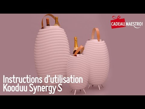 Mode d'emploi Kooduu Syngergy S - Lampadaire seau à glaçe bluetooth - CadoMaestro