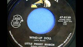 Video thumbnail of "Little Peggy March - Wind-Up Doll, Mono 1963 RCA Victor 45 record."