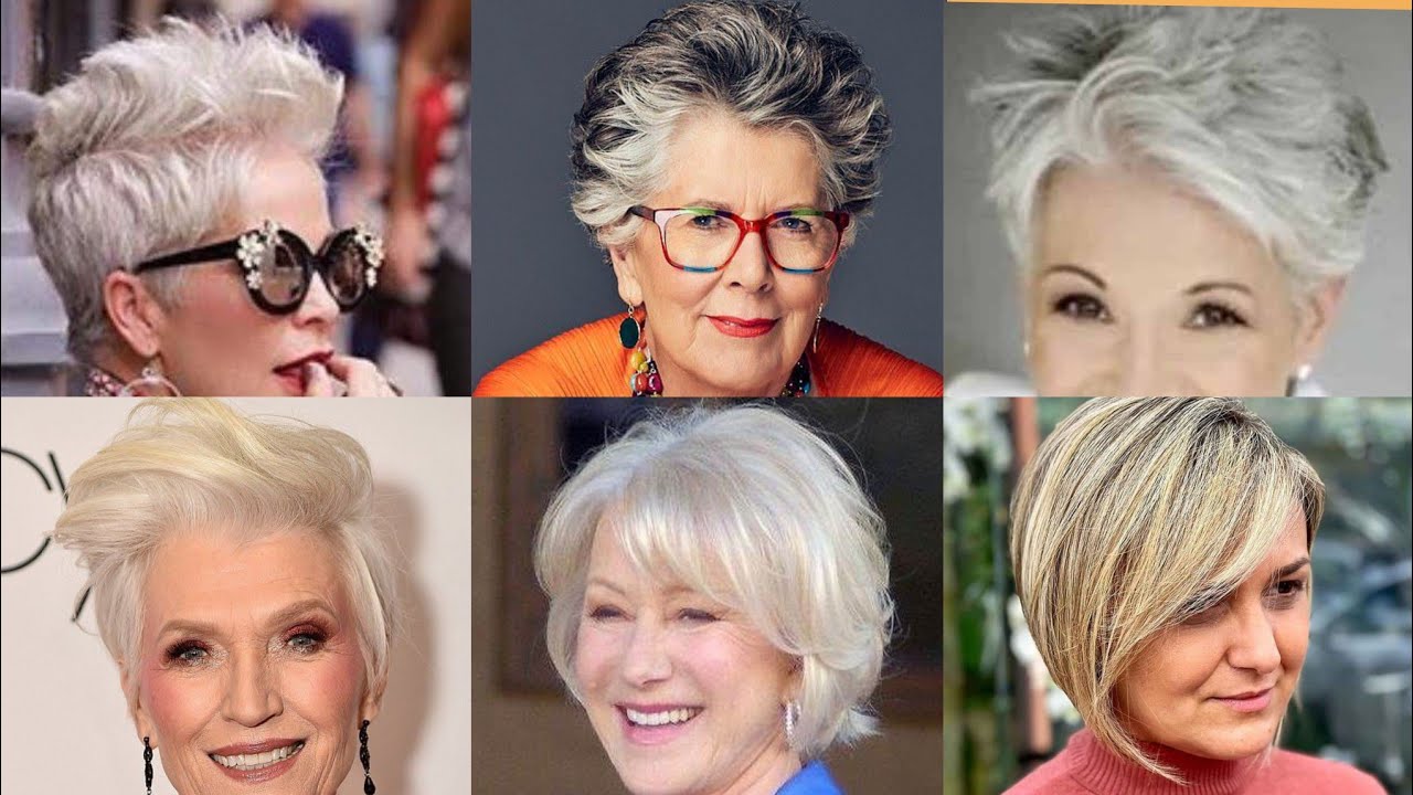 Most Amazing Short Bob Hairstyles Ideas For Old Women Over 50 - YouTube