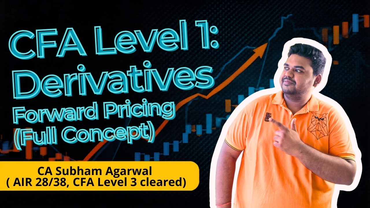 CFA Level 1 | Derivatives | Pricing of Forward Derivative | English ...