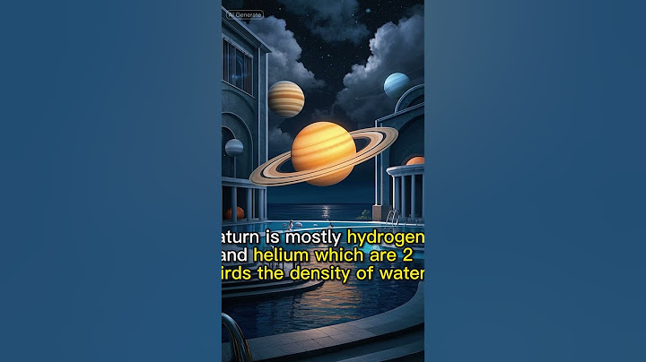 Did you know? Saturn floats! 🪐 #facts