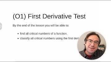 MTH 141 Prep - First Derivative Test