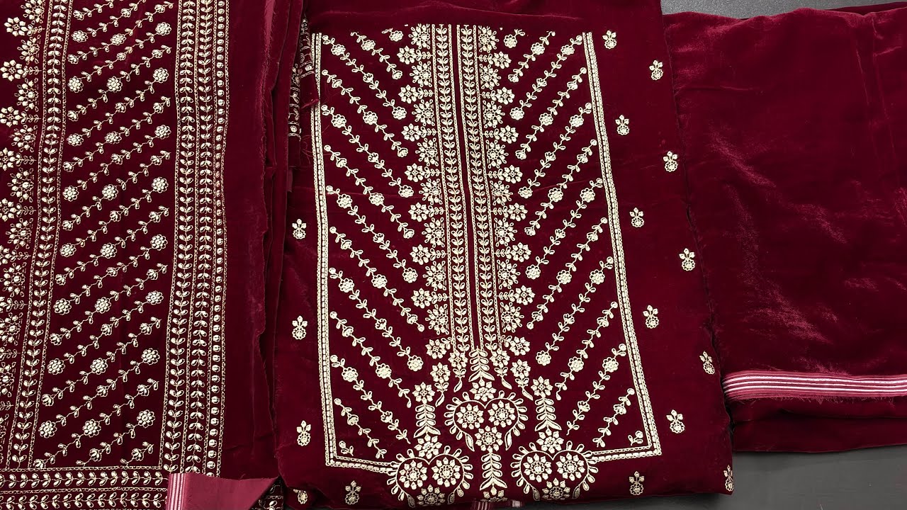 Velvet and beautiful Woolen article at Pooja suits to order 9896846273