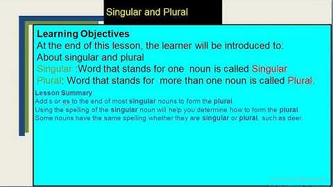 Class 3 English Grammar Chapter-5 Singular and Plural Introductory Video By Anuradha Chatterjee