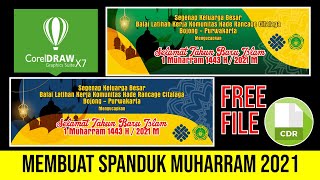 FREE FILE /Cara Membuat Desain Spanduk Muharram 1443 H Tahun 2021