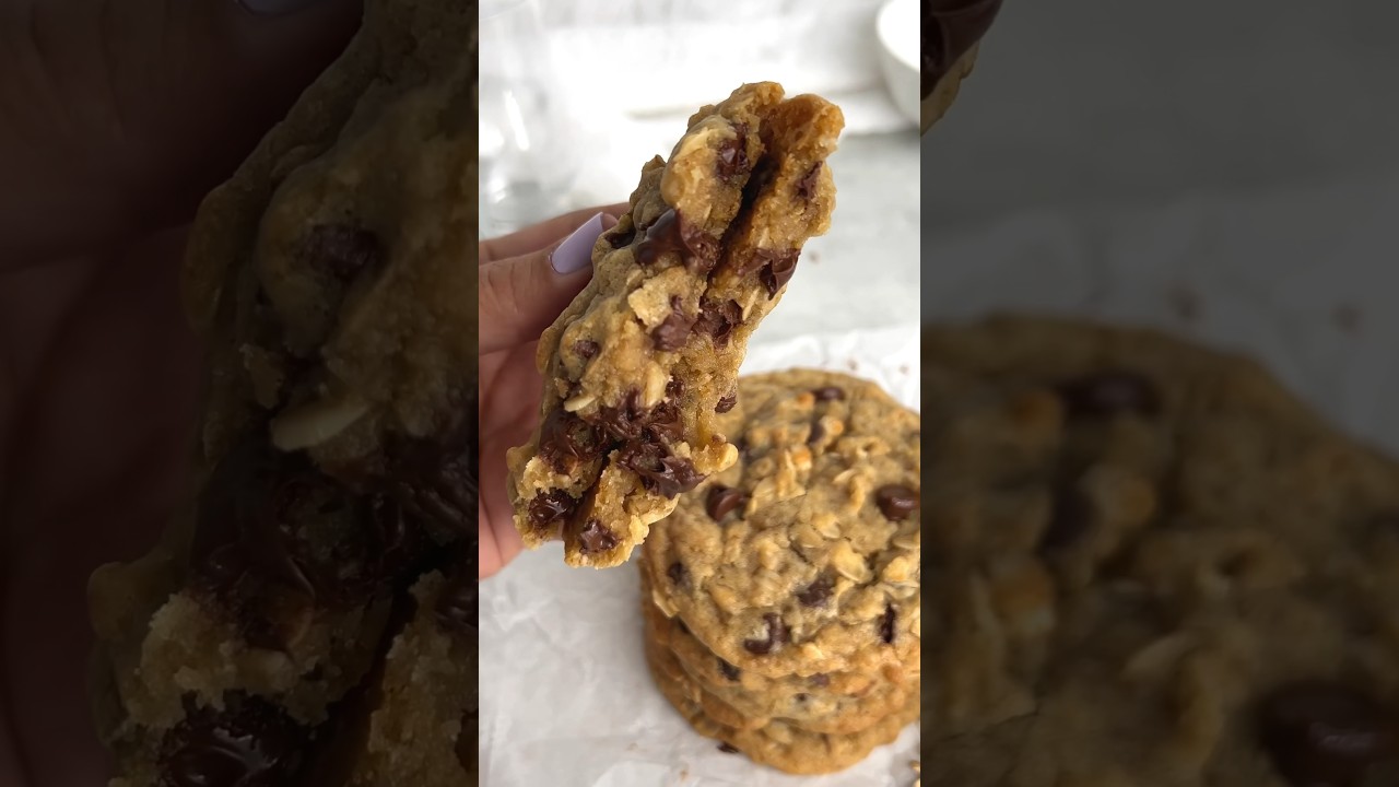 The brown butter oatmeal chocolate chip cookies you didn’t know you needed until now. 