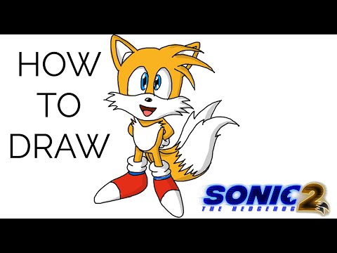 How to Draw Tails from Sonic 2