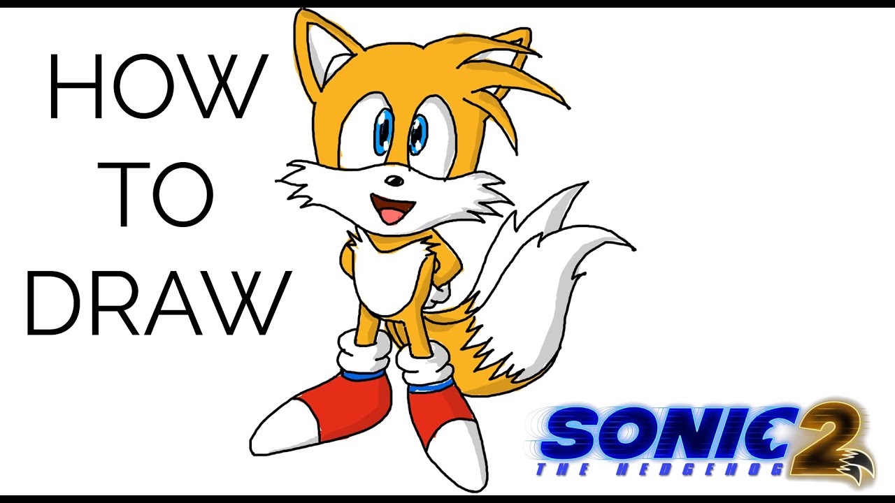 How To Draw Tails.EXE  Sonic the Hedgehog 