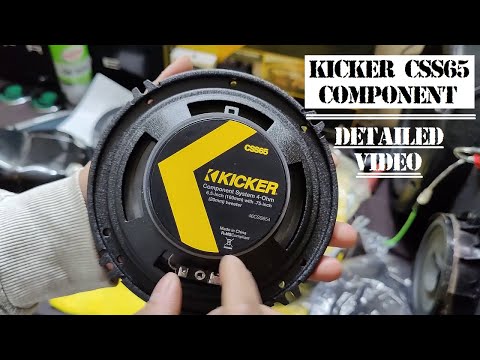 Kicker CSS65 Component Speakers Review|| Unboxing and Sound Test||