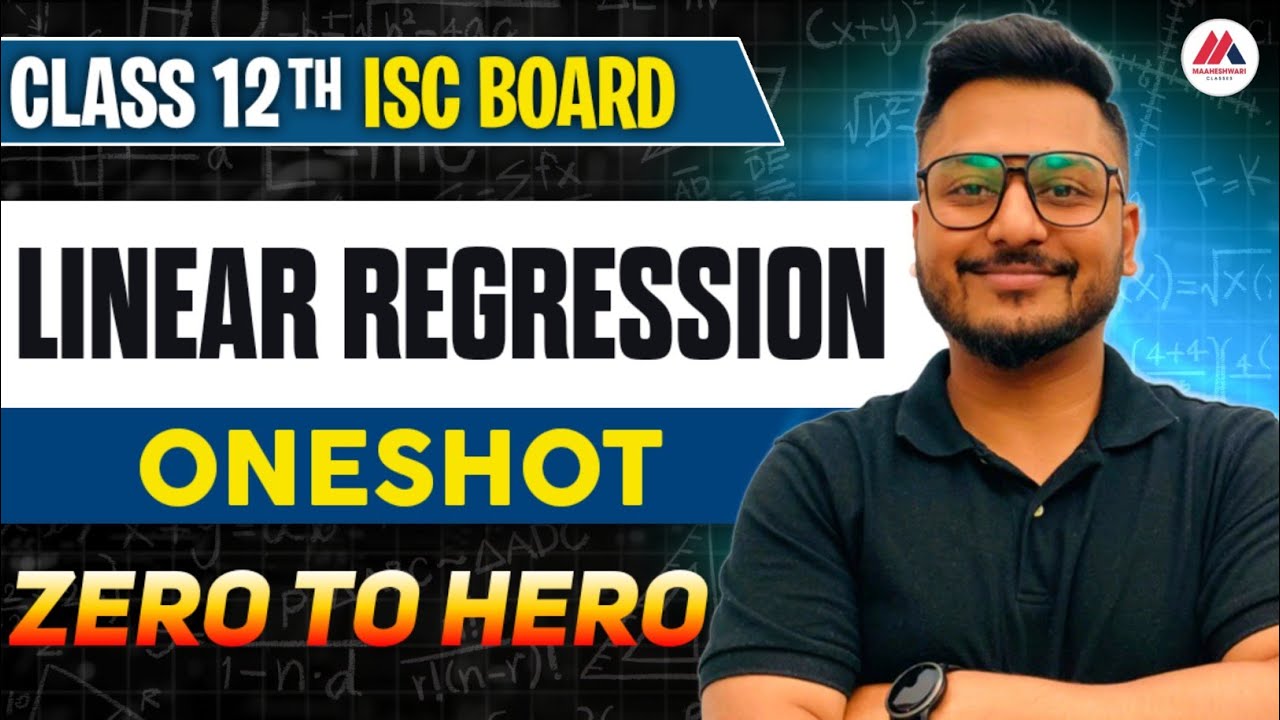 Linear Regression One Shot Section C ISC One Shot Video Class 