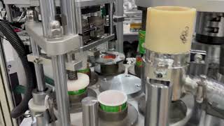 Plastic cup Sleeve wrapping machine with auto inner sleeve plastic cup feeding system