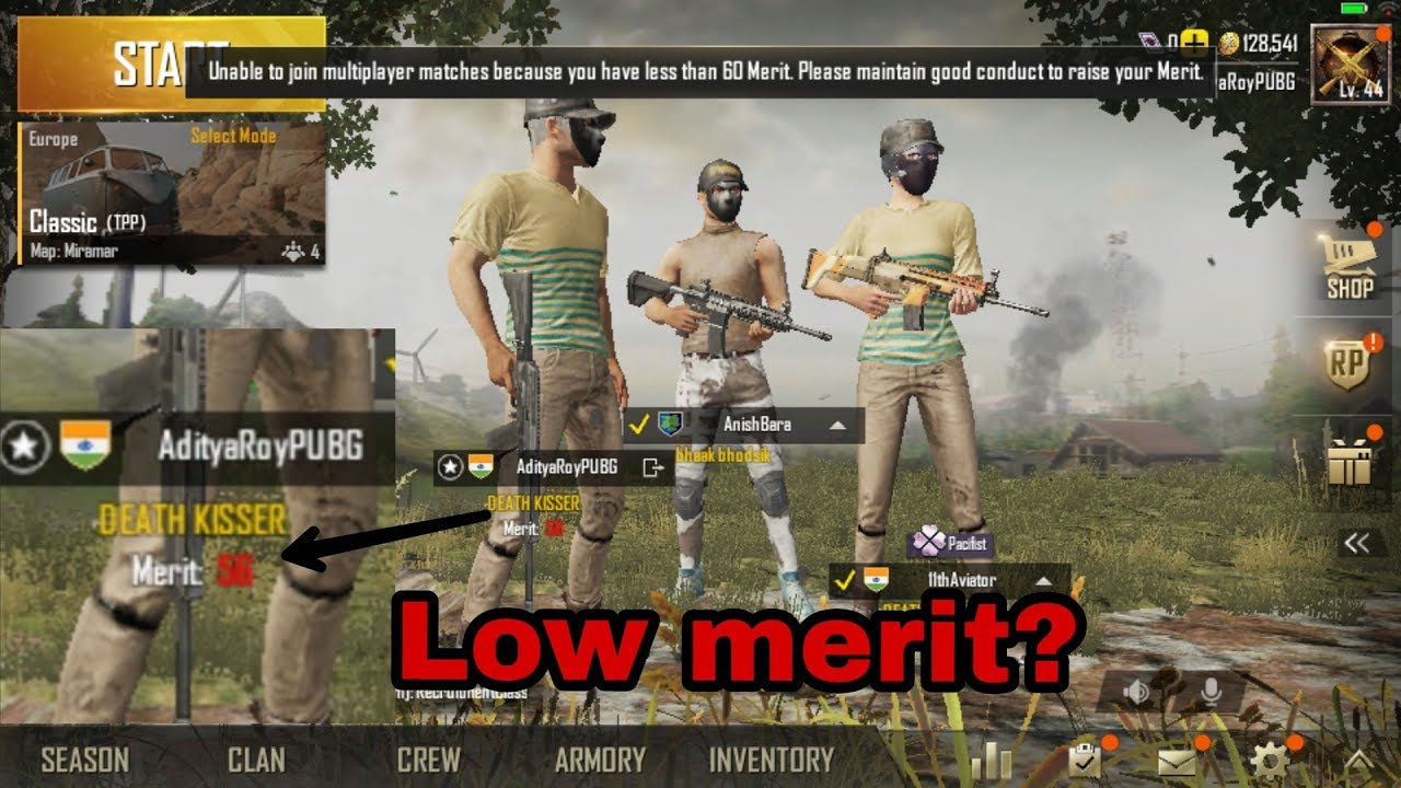 CAUSES AND SOLUTION of Low Merit in PUBG mobile | 0.7.0 update | GTA-Game  And Tech By Aditya - 